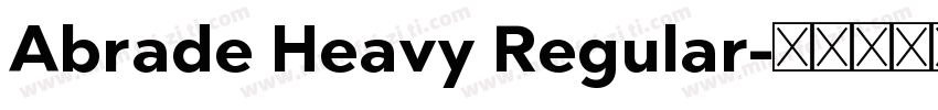 Abrade Heavy Regular字体转换